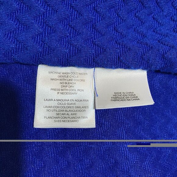 anne klein jacket womens Small royal blue with gold ziper and buttons corpcore - Picture 10 of 10